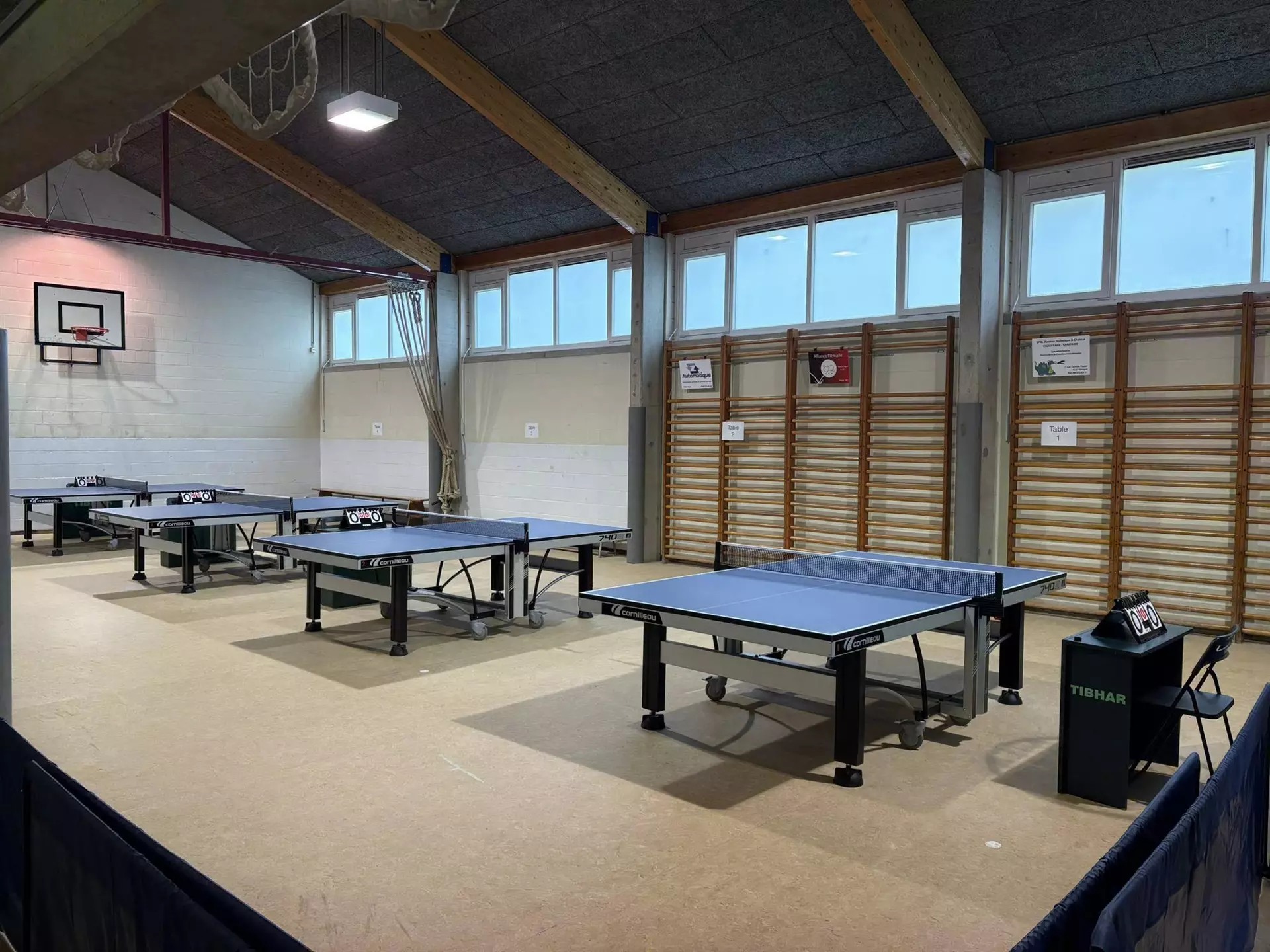 Alliance Fl&eacute;malle Tennis de Table - Notre salle